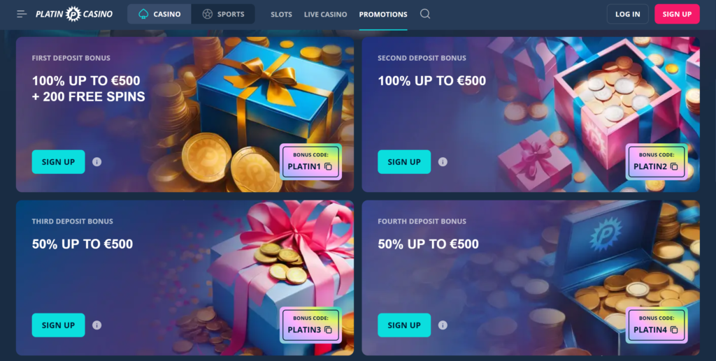 Platincasino Verification and Sign Up